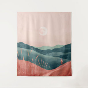 Tapete De Parede Paisagem Boho Abstrato (7)