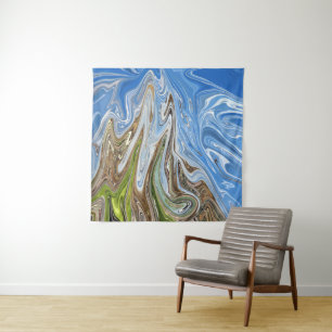 Tapete De Parede Paisagem Colorida Abstrato Art Melhores obras de