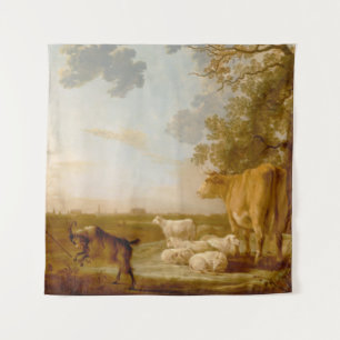 Tapete De Parede Paisagem com gado Aelbert Cuyp