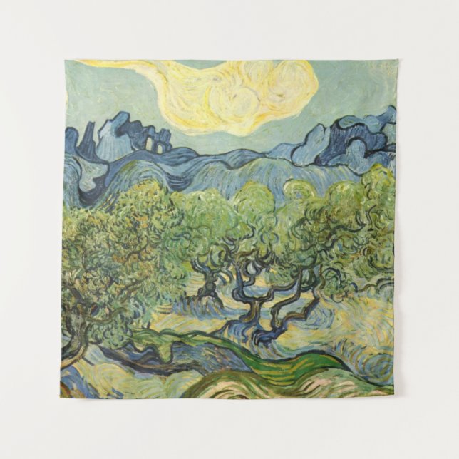 Tapete De Parede Paisagem com Olive Vincent Willem van Gogh (Frente)