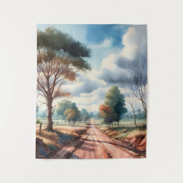 Tapete De Parede Paisagem de Estrada da Camada de Água