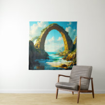 Paisagem Oceânica de Arco de Pedra Costeira
