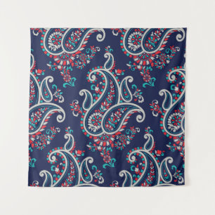 Tapete De Parede Paisley Asiático: Design tradicional sem costura.