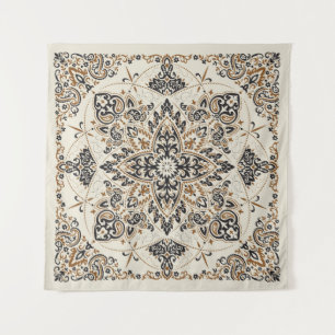 Tapete De Parede Paisley Bandana Impressão Design de Seda