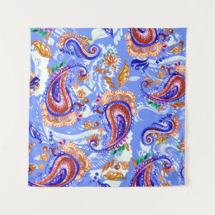Tapete De Parede Paisley Handcraft: Watercolor Asian Background