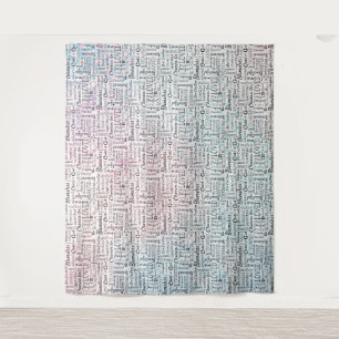 Tapete De Parede Palavras de Afirmação Cristãs Testemunhadas