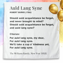 Palavras de Auld Lang Syne para o Ano Novo - Perso