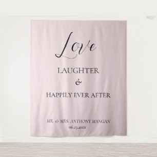 Tapete De Parede Pale Blush Love Depois Do Backdrop