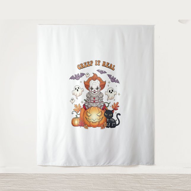 Tapete De Parede Palhaço De Halloween Verdadeiro (Frente)