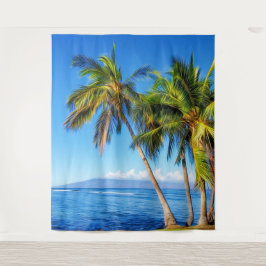 Tapete De Parede Palmeiras Tropicais e Molokini vistas de Maui Hava