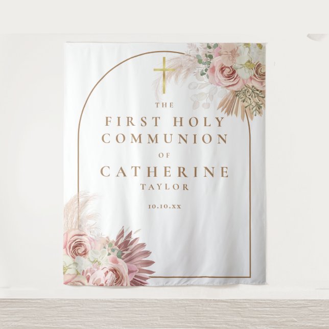 Tapete De Parede Pampas Grass First Communation Fotodrop (Frente)