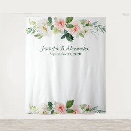 Tapete De Parede Pano de Fundo Boho de Casamento Floral Rosa para F