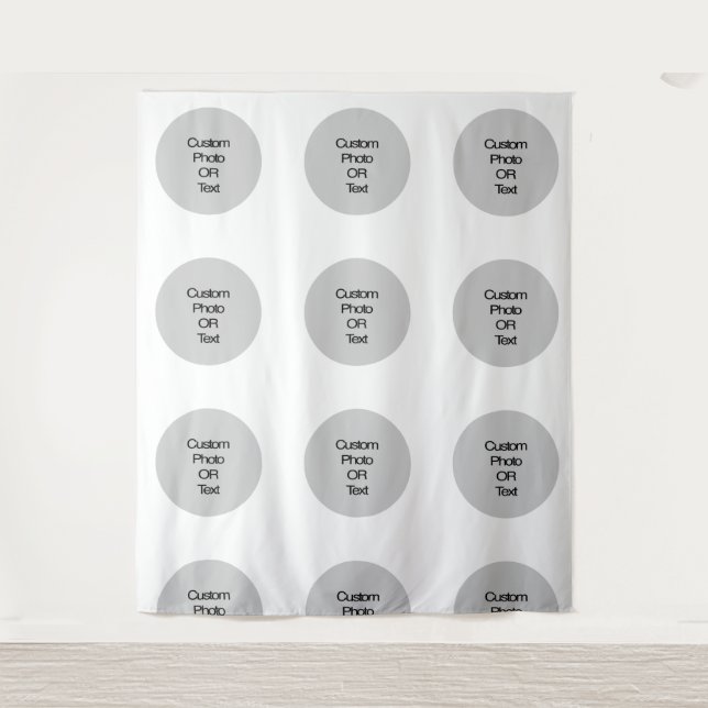 Tapete De Parede Pano de fundo com logotipo e/ou texto personalizad (Frente)