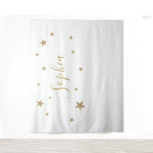 Pano de fundo com nome personalizado com estrelas 