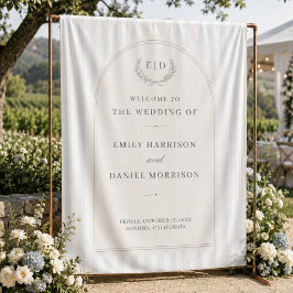 Tapete De Parede Pano de Fundo de Boas-Vindas de Casamento Listrado