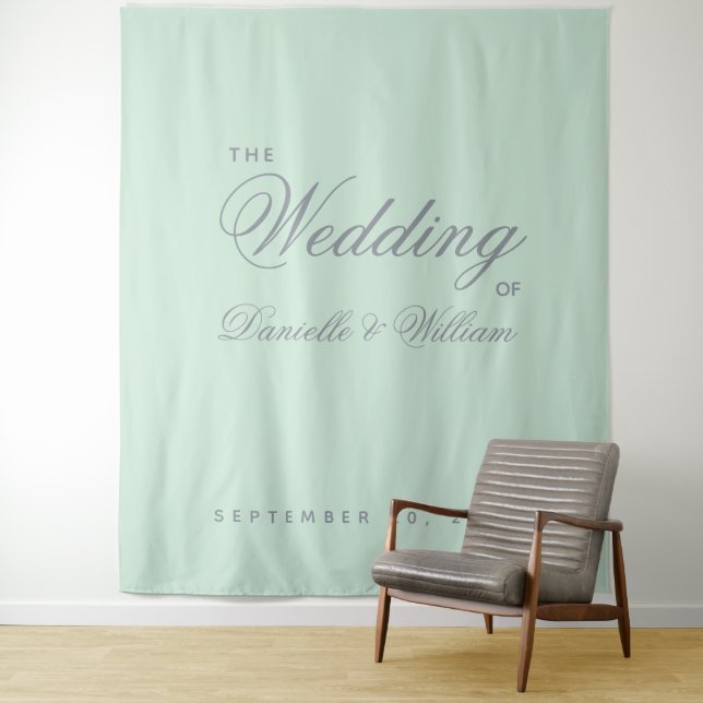 Tapete De Parede Pano de Fundo de Casamento com Caligrafia Simples  (In Situ)