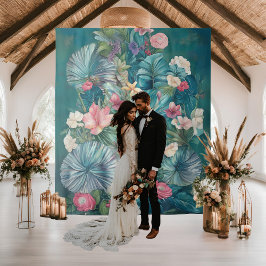 Tapete De Parede Pano de Fundo de Casamento Essência Tropical
