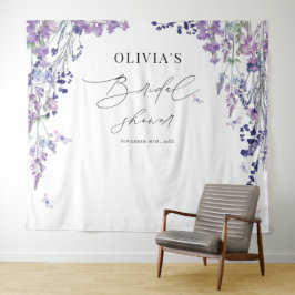 Tapete De Parede Pano de Fundo de Chuveiro de Noiva com Flor Silves