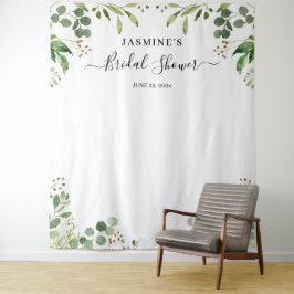 Tapete De Parede Pano de Fundo de Chuveiro de Noiva com Verde de Eu