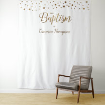 Pano de Fundo de Confete Dourado Simples para Bati