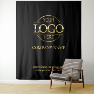 Tapete De Parede Pano de Fundo de Feira de Negócios com Logotipo Pe