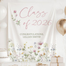 Pano de Fundo de Flores Silvestres para Formatura,