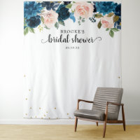 Pano de Fundo de Foto para Chá de Noiva Floral Ros