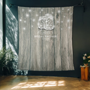 Tapete De Parede Pano de Fundo de Fotos para Chá de Noiva com Luzes