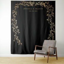 Pano de Fundo Dourado Glamouroso para Casamento