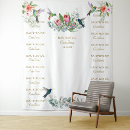 Tapete De Parede Pano de Fundo Floral de Hibisco Step & Repeat Baut