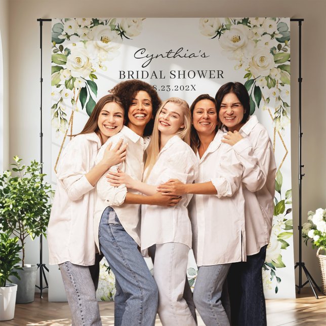 Tapete De Parede Pano de Fundo Floral Geométrico de Greenery para C (Criador carregado)