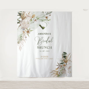 Tapete De Parede Pano de Fundo para Brunch de Chá de Noiva Boho Ver