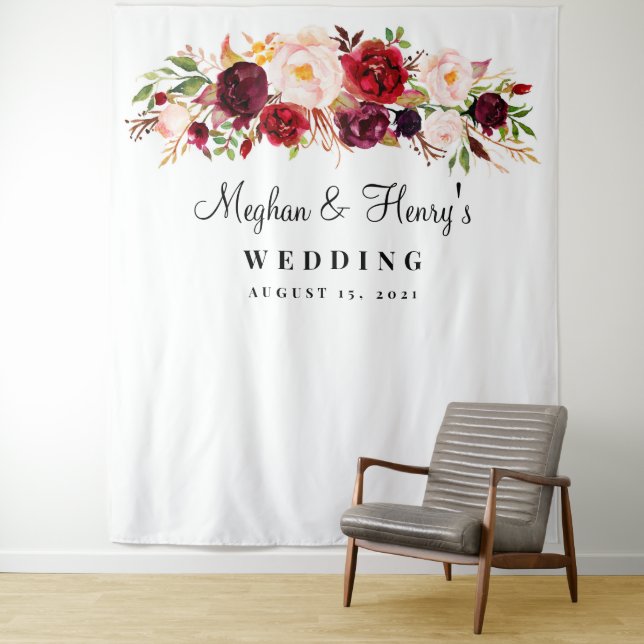 Tapete De Parede Pano de fundo para casamento em Borgonha, Adereço  (In Situ)