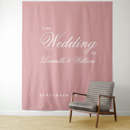 Tapete De Parede Pano de Fundo para Casamento Rosa Po dusty Simples