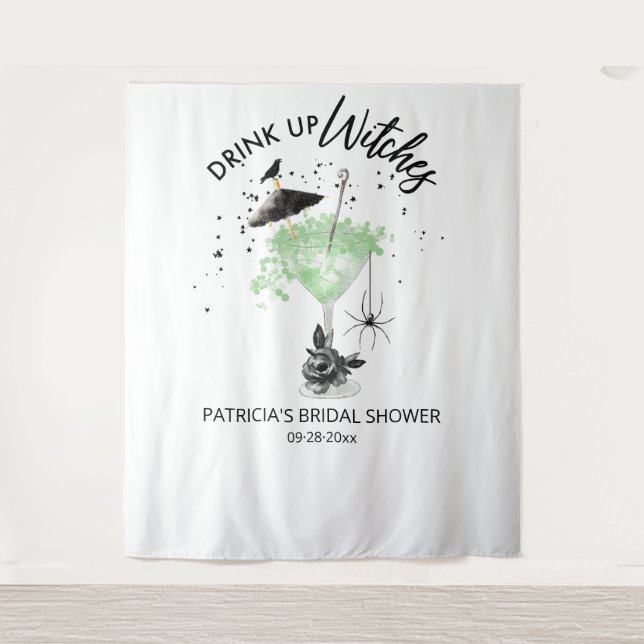 Tapete De Parede Pano de fundo para Chá de Noiva das Bruxas do Hall (Frente)