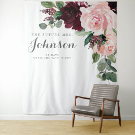 Tapete De Parede Pano de Fundo para Chuveiro de Noiva Bege Rosa Bor