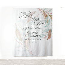 Pano de Fundo para Foto de Casamento com Folhagem 