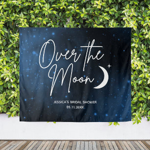 Tapete De Parede Pano de Fundo Personalizado para Chá de Noiva Lua