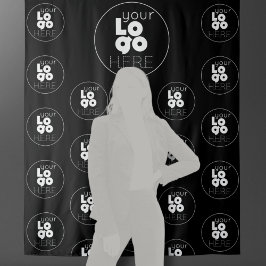 Tapete De Parede Pano de Fundo Preto Step and Repeat para Fotobooth