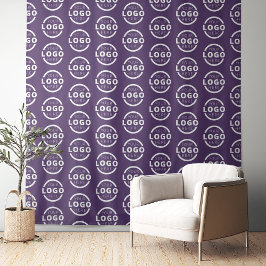 Tapete De Parede Pano de Fundo Roxo com Logotipo de Empresa Comerci