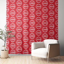 Pano de Fundo Vermelho com Logotipo de Empresa Com