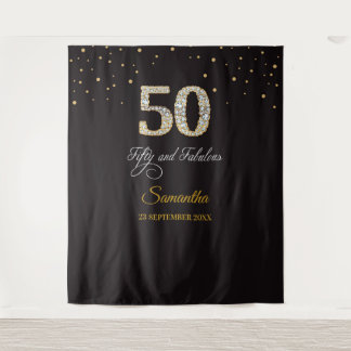 Tapete De Parede Panorama de Festa de aniversário Diamond 50th Dour