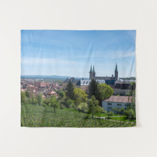 Tapete De Parede Panorama do centro histórico antigo de Bamberg, Al