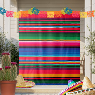 Tapete De Parede Panorâmica Colorida do Partido Serape Mexicano