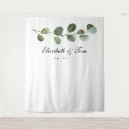 Tapete De Parede Panorâmica de Casamento Verde, Foto Booth Prop