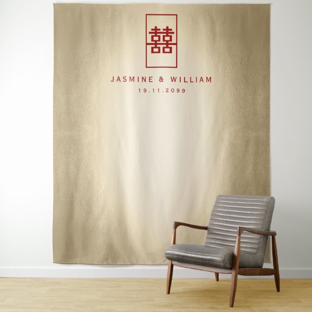 Tapete De Parede Panorâmica de Foto de Casamento Chinês de Dupla Fe (In Situ)