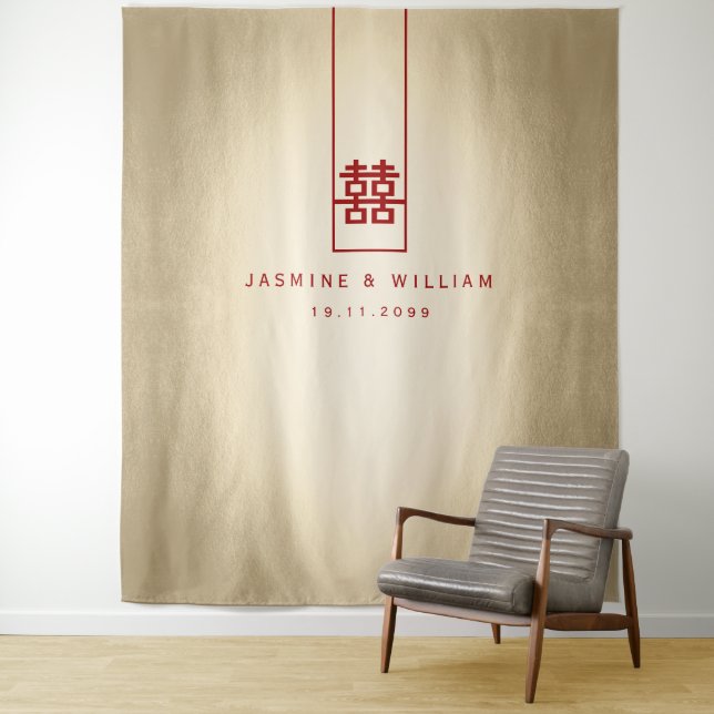 Tapete De Parede Panorâmica de Foto de Casamento Chinês de Dupla Fe (In Situ)