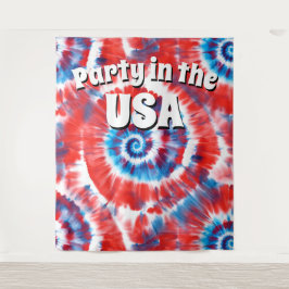 Tapete De Parede Panorâmica de Fotografia Tie-Dye