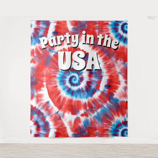 Tapete De Parede Panorâmica de Fotografia Tie-Dye (Frente)