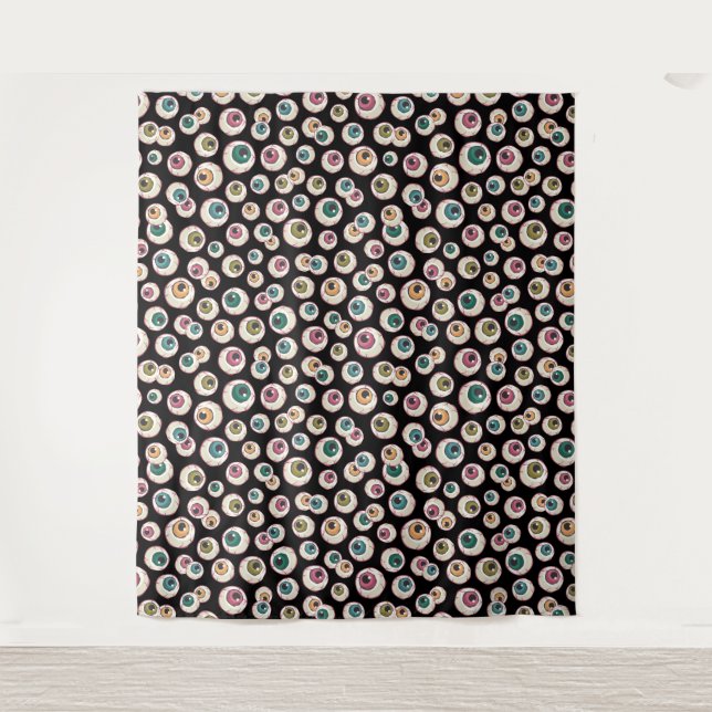 Tapete De Parede Panorâmica de Fotografias do Halloween Eyebolas (Frente)